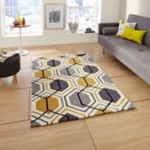 Yellow Cubic Rug