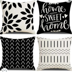 A Set of 4 Black Cushions