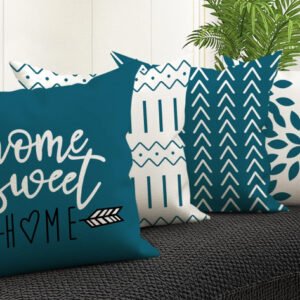 A Set of 4 Teal Cushions