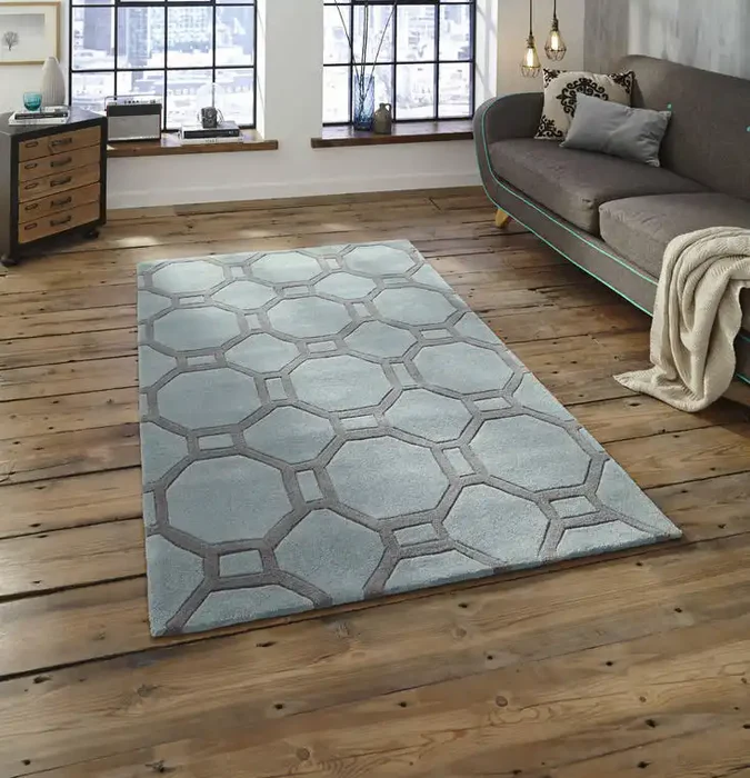 Grey Cubic Rug