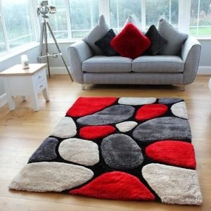 Red Lion's Paws Multicoloured Shaggy rug