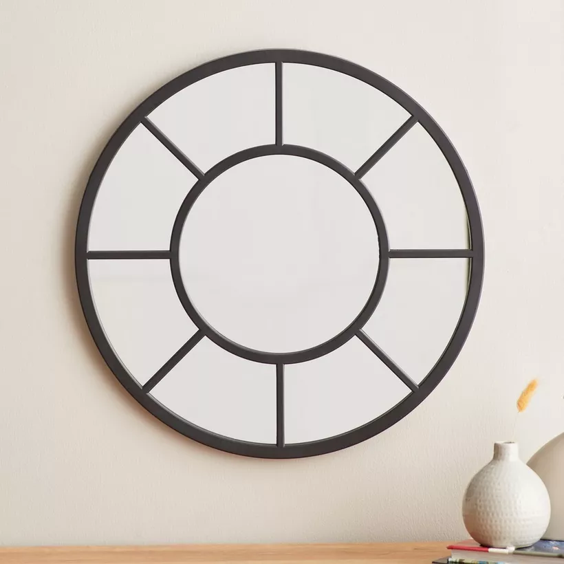 Decorative Modern Wheel Mirror.